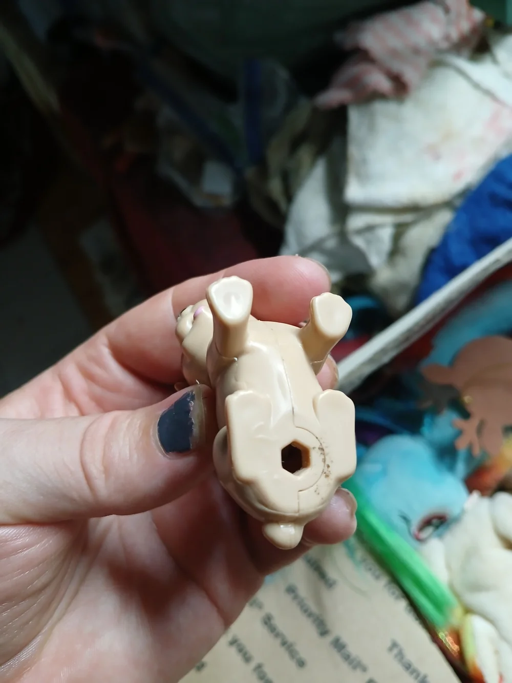Mattel Barbie pet dog (specifically a bulldog/pug puppy),